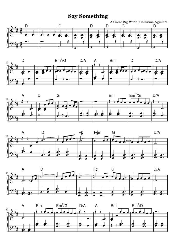 say something nuty na pianino