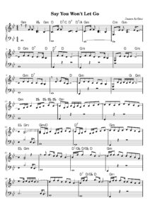 say you won't let go