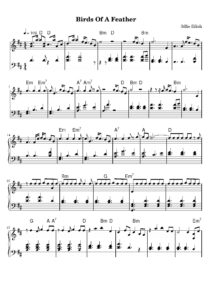 nuty na pianino do utworu birds of a feather