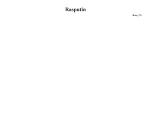 partytura z&nbsp;głosami do&nbsp;utworu rasputin