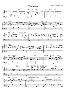 nuty na pianino do utworu titanium