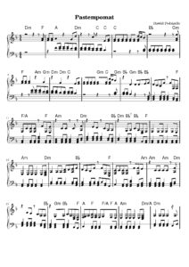 nuty na pianino do utworu pastempomat