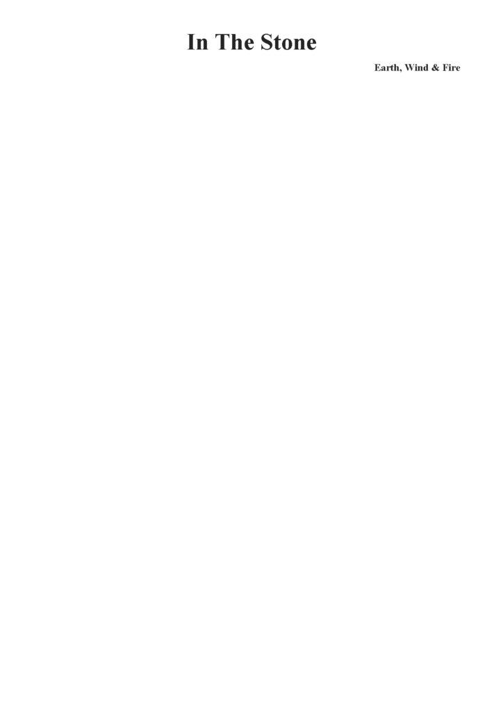 partytura na orkiestrę dętą do utworu in the stone