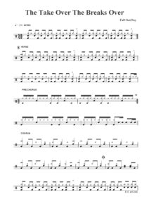 the take over the breaks over drum sheet music