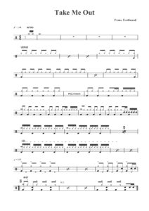 nuty na perkusję do utworu take me out