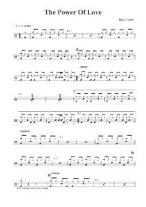 nuty na perkusję do utworu the power of love