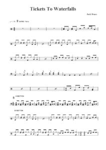 nuty na perkusję do utworu tickets to waterfalls