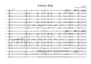 partytura z głosami do utworu industry baby