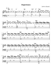 nuty na pianino do utworu experience