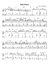 nuty na pianino do utworu high hopes