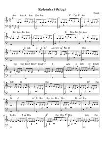 nuty na pianino do utworu kolońska i szlugi