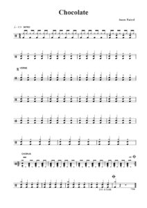 chocolate drum sheet music