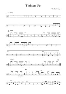 nuty na perkusję do utworu tighten up