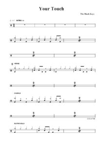 nuty na perkusję do utworu your touch