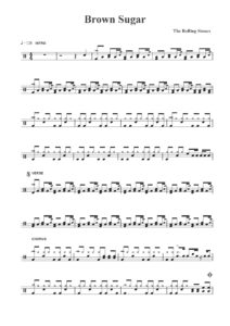 brown sugar drum sheet music