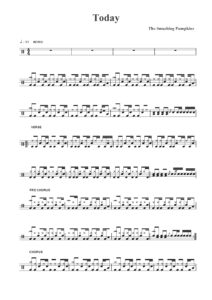 today drum sheet music