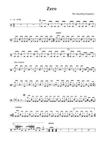 zero drum sheet music