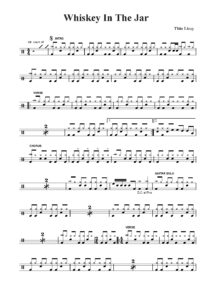 nuty na perkusję do&nbsp;utworu whiskey in the jar