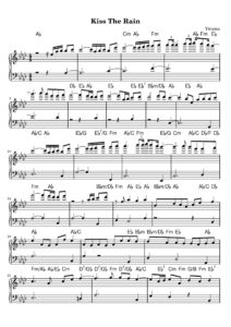 nuty na pianino do utworu kiss the rain