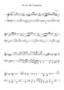 we are the champions nuty na pianino